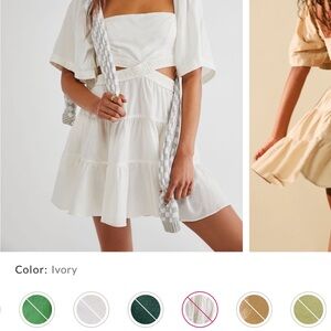 Free People Cross of Sunlight Mini Dress